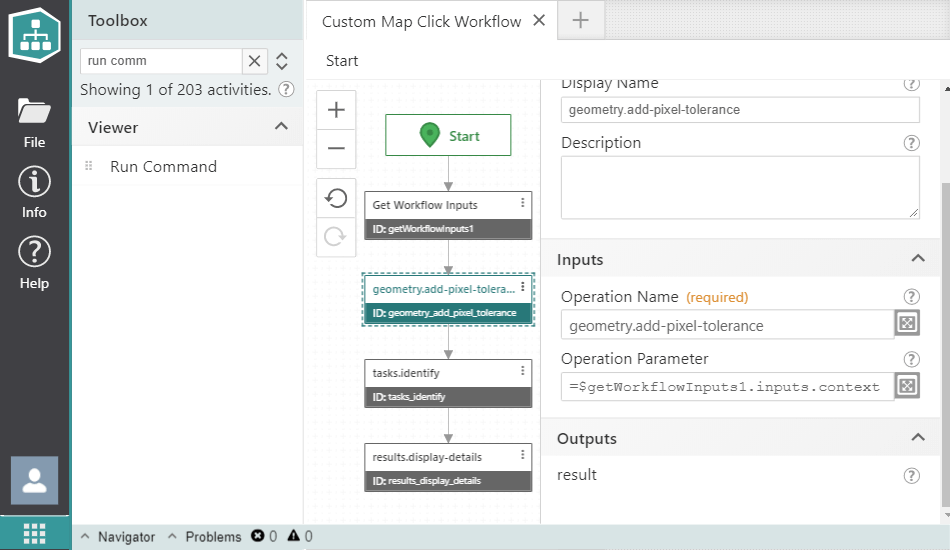 Map Click Workflow with Original Operations